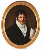 ECOLE FRANCAISE vers 1810, entourage de Henri François REISENER. "Portrait...