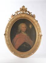 ECOLE FRANCAISE du XVIIIème siècle. "Portrait présumé de Louis de...