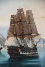DUBREUIL, Chéri François (1828-c.1880). "Vue du Cap, Afrique du Sud,...