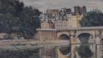 CERIA Edmond (1864-1955). "Le Pont Neuf à Paris"