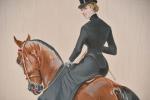 BODOY, Ernest (1829-1908). "L'amazone en tenue noire de dos", planche...