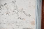 VERNET, Carle (1758-1836). "Cavalier menant deux chevaux", eau-forte originale de...