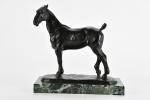 ILLIERS, Gaston (d') (1876-1932). "Le cob tondu", bronze à patine...