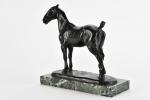 ILLIERS, Gaston (d') (1876-1932). "Le cob tondu", bronze à patine...