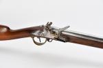 FUSIL d'Artillerie, modèle 1822. Canon rond, à pans au tonnerre,...