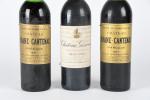 LOT de 3 bouteilles :
1 blle Margaux, Grand Cru Classé,...