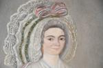 ECOLE VENDEENNE vers 1800. "Portrait de femme à la coiffe...