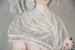 ECOLE VENDEENNE vers 1800. "Portrait de femme à la coiffe...