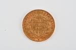 MONNAIES d'OR (3) : 20 francs 1852, 1863,1868. Poids :...