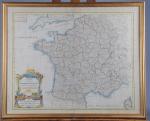DELAMARCHE (d'après), début du 19ème siècle. "Carte de la République...