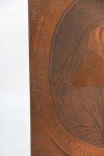 PLAQUE de GRAVURE en cuivre à sujet du portrait d'"Anne...
