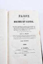 ANJOU.Pierre-Aimé MILLET DE LA TURTAUDIÈRE. Faune de Maine-et-Loire Paris, Rosier...