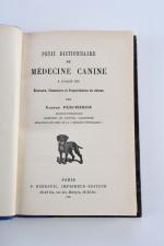 PERCHERON Gaston. Petit dictionnaire de médecine canine Paris, P. Dubreuil, vers...