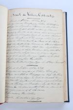 ÉQUIPAGE PICARD-PIQU'HARDI. Équipage Picard-Piqu'hardi. Cahier des chasses. 1861. Manuscrit in-8,...