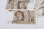 LOT 50 billets de 100 F Delacroix - 1978 (2ex)...