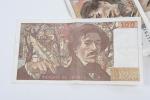 LOT 42 billets de 100 F Delacroix - 1978 (2ex)...