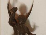 DEBUT, Marcel. "Génie des arts", bronze à patine brune sur...