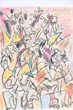 GEN PAUL (1895-1975). Clowns musiciens. Crayons gras sur papier. ...