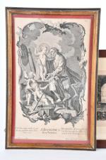 LOT d'ESTAMPES : St Joseph, gravure, XVIIème siècle. 30 x...