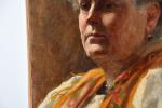 DE LEIRIS, JT (?), XIXème siècle. Portrait de femme. Huile...