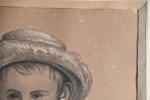 VAILLAND, N. (XIXème siècle). Petit garçon paysan et fillette aux...