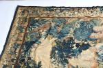 AUBUSSON, XVIIIème siècle. Le colporteur. Tapisserie de laine. 300 x...