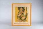 COMMERE, Jean (1920-1986). "Vierge à l'Enfant", gravure numérotée sur 150....