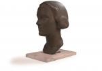 NICLAUSSE, Paul François (1879-1958). "Tête de femme", bronze, signé au...