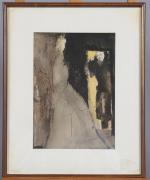 FINI, Léonor (1908-1996). "La visite", aquarelle et lavis, signée des...
