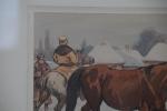 SETKOWICZ, Adam (1876-1945). "Vente de chevaux au marché polonais", aquarelle...