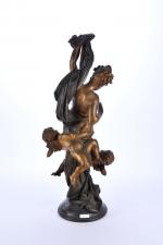 MADRASSI, Luca (1848 - 1919). Vénus et l'Amour. Bronze à...
