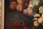 ECOLE FRANCAISE du XVIIIème siècle. Nature morte aux fruits. Huile...