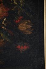 MONTOVANO Francesco (1584-1674) (attribué à). "Bouquet de fleurs dans un...