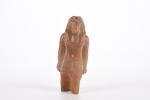 EGYPTE antique. Statuette en albâtre du dieu Thot sous la...