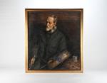 BERNARD, Emile Henri (1868-1941). "Portrait d'un peintre", huile sur toile...
