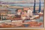 MALRIEUX, Pierre (1920-2022). "La Gardiole". Huile sur toile signée en...
