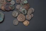 Lot monnaies byzantines & romaines dont Sesterce Commode et Faustine...