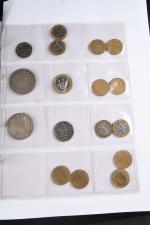 Classeur - collection de monnaies métal et argent - France...