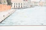 LEGROS, Claude XXème. Vue de Venise, aquarelle encadrée sous verre,...