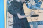 REPRODUCTION d'après Gustave Klimt encadrée sous verre. 53 x 67...