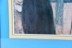 REPRODUCTION d'après Gustave Klimt encadrée sous verre. 53 x 67...