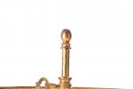 LAMPE bouillotte (petite) en bronze et tôle. H. 51,5 cm