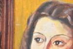 POUGET Marcel (1923-1985). Portrait de la première femme de l'artiste...