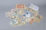 LOT de billets de banque : 
1 000 Francs, 5...