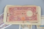LOT de billets de banque : 
1 000 Francs, 5...