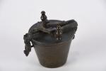 PILE de POIDS en bronze. XVIIIème siècle. (Manques)