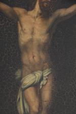ECOLE FRANCAISE du début du XIXème siècle. Christ en croix....