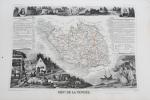 (ATLAS). LEVASSEUR, V. 
Atlas National illustré des 86 Départements et...