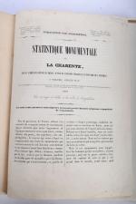 MICHON, J.H. 
Statistique monumentale de la Charente. 
Dessins et plans,...