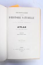 D'ORBIGNY, Charles. 
Atlas du dictionnaire universel d'Histoire Naturelle. 
Paris, 1869....
